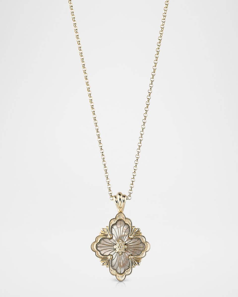 18K Yellow Gold Opera Tulle Mother-of-Pearl Pendant